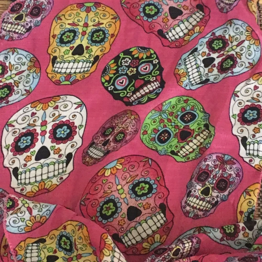 5/$10❤️❤️❤️NEW Skull Scarf Wrap Table Runner! 60”x10” inches
